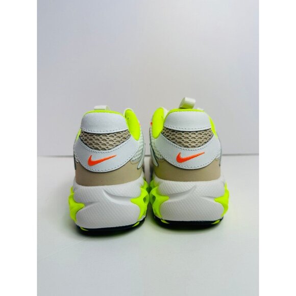 7 Women’s Nike Zoom Air Fire white neon volt CW3876-104 Sneakers Shoes - Picture 5 of 8